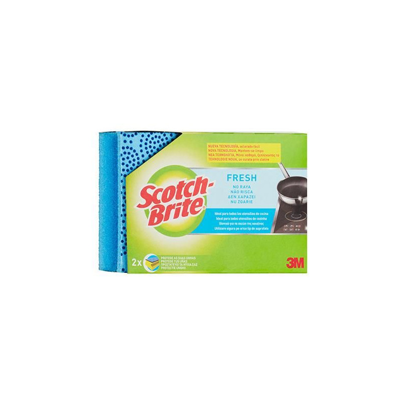 Гъба за съдове Scotch Brite™ Fresh Non Scratch Nailsaver, 2 бр.