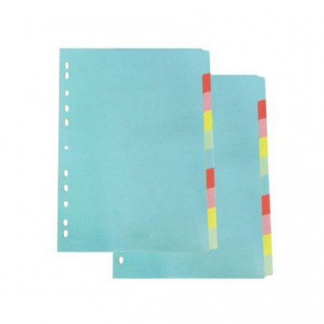 Картонени разделители, 10 цвята-2970
