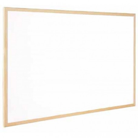 Бяла дъска с дървена-3341