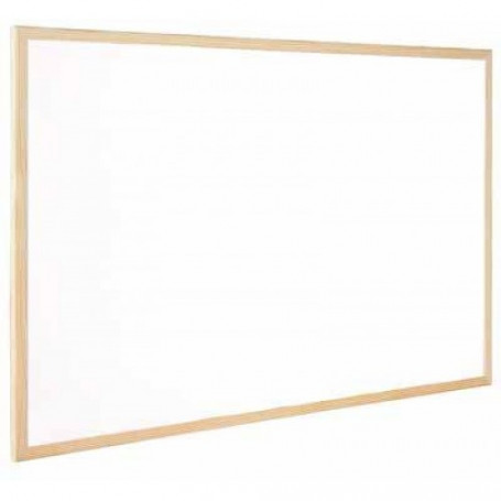 Бяла дъска с дървена-3343