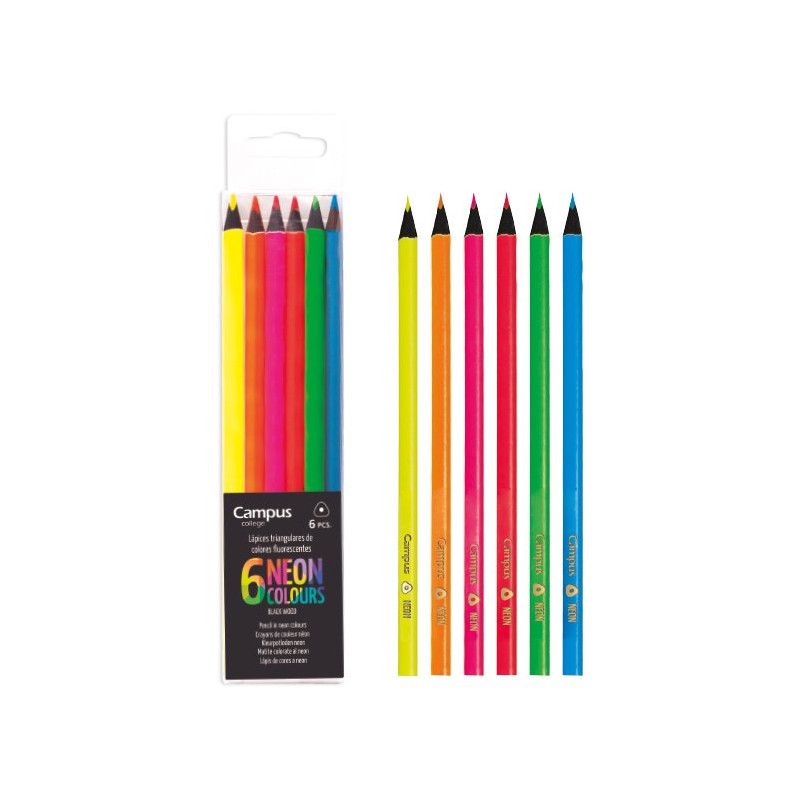 Цветни моливи Neon, 6 бр. 131516
