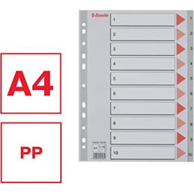 РазделителиPVC, 1-10 цифри, сиви 170110 2