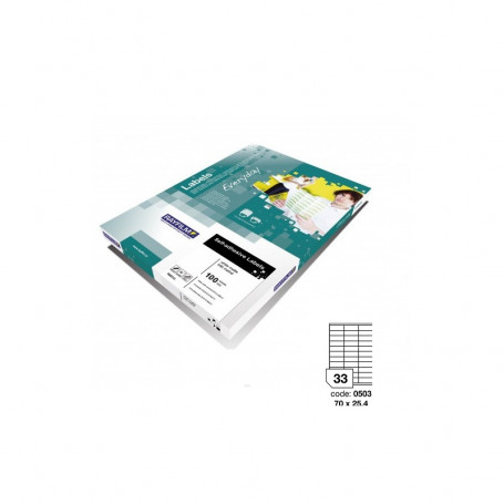 Етикети Rayfilm Everyday, 70 х 25.4 мм, 33 бр./лист 060107