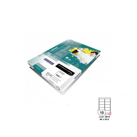 Етикети Rayfilm Everyday, 96 х 50.8 мм, 10 бр./лист, заоблени краища