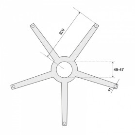 Звезда за офис стол - 320 ⋙ на цена от 38.40лв  - Allegro-bg.com 2