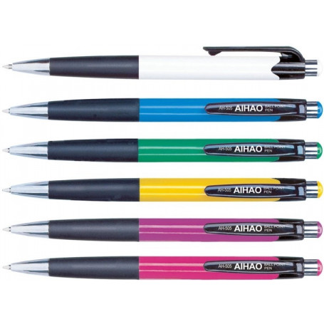 Химикалка Aihao 505, 0,7 мм, автоматична, сменяем пълнител 220364