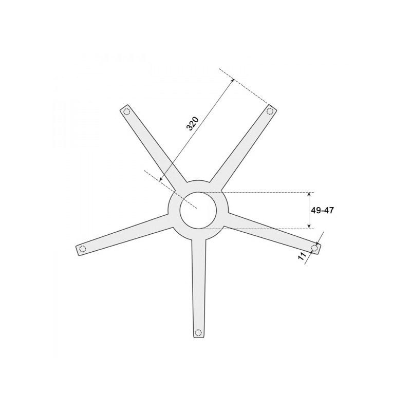 Звезда за офис стол - 320 ⋙ на цена от 38.40лв  - Allegro-bg.com