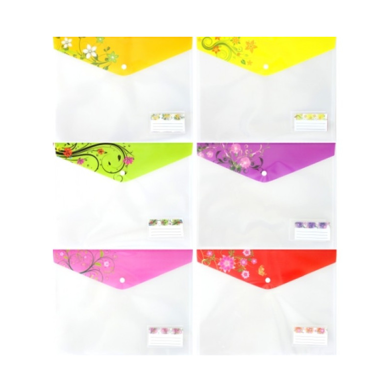 Папка с копче А4+, с разширение и джоб за визитка 163813