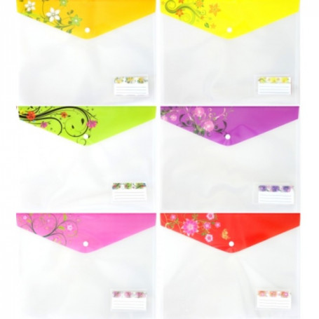 Папка с копче А4+, с разширение и джоб за визитка 163813