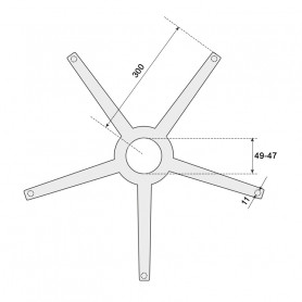 Звезда за офис стол - 300 ⋙ на цена от 32.00лв  - Allegro-bg.com 2