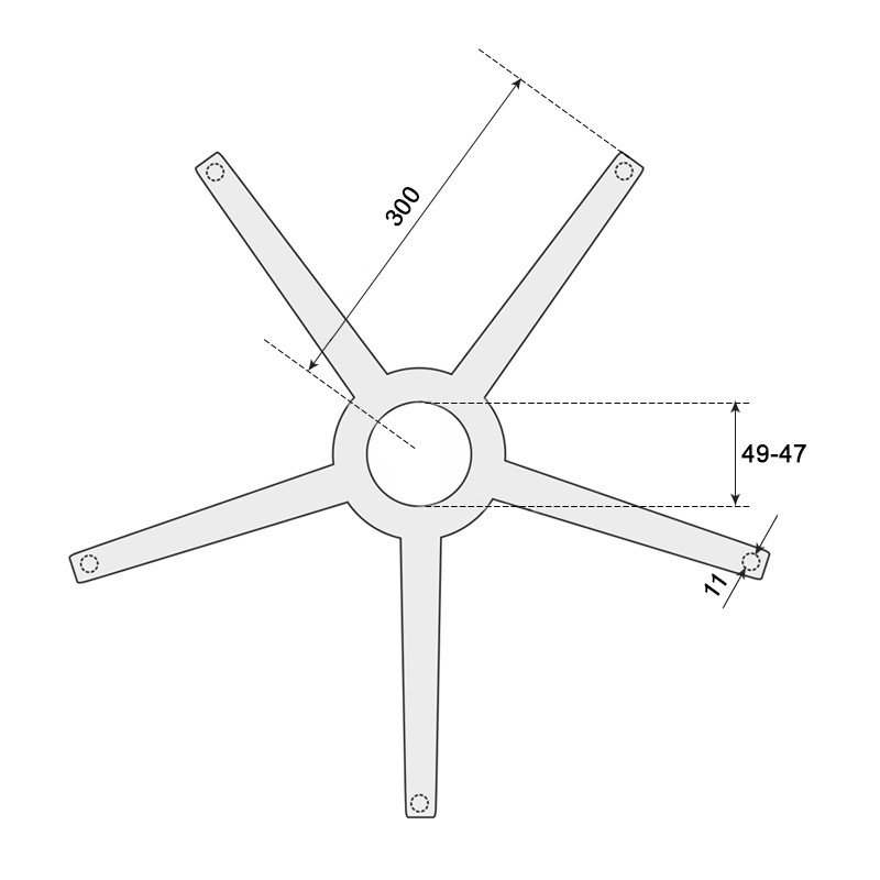 Звезда за офис стол - 300 ⋙ на цена от 32.00лв  - Allegro-bg.com