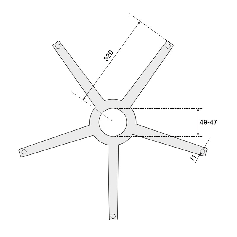 Звезда за офис стол - 320 ⋙ на цена от 38.40лв  - Allegro-bg.com