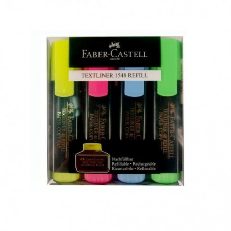 Текстмаркери Faber-Castell, комплект 4-4310