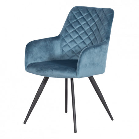 Трапезен стол ETON - син ⋙ на цена от 249.60лв  - Allegro-bg.com