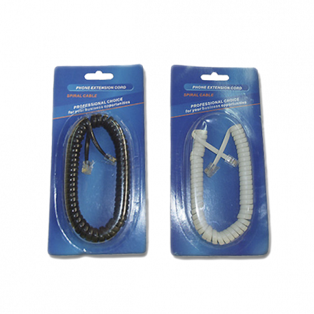 Телефонен кабел - спирален ⋙ на цена от 1.51лв  - Allegro-bg.com