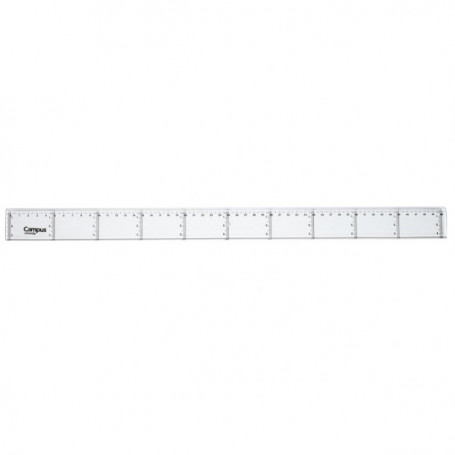 Линия 50 см, прозрачна, с вертикално разграфяване 120323