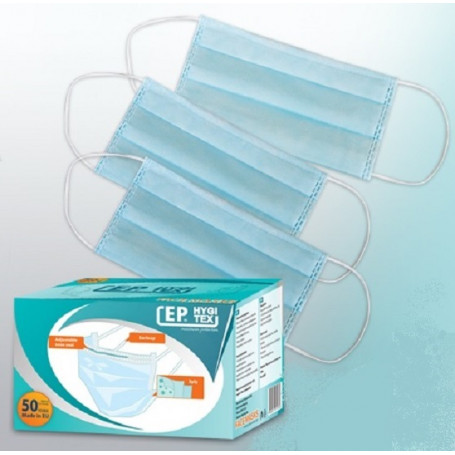 Хигиенна маска 50 бр.  ⋙ на цена от 0.72лв  - Allegro-bg.com