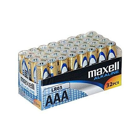 Батерии Maxell LR03 AAA, 1,5V, 32 бр., алкални 020346