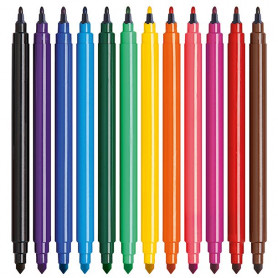 Маркери Campus College, 24 цвята, 2-4 мм, двувърхи 210105 2