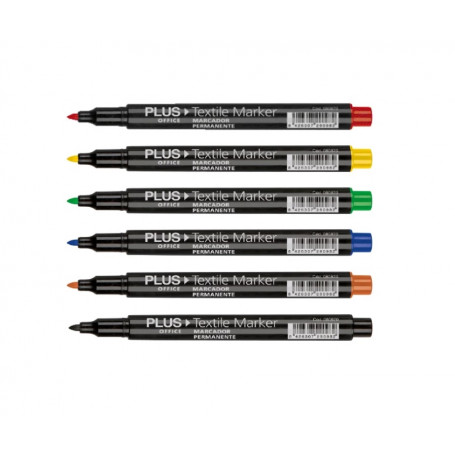 Маркери Plus Textile, 6  ⋙ на цена от 10.50лв  - Allegro-bg.com