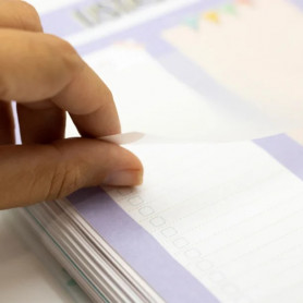 Лепящи РР листчета 75 х 75 мм, 50 л., с линийка, безцветни 120177 2