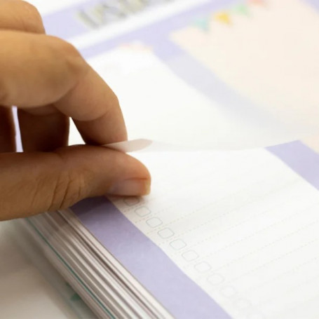 Лепящи РР листчета 75 х 75 мм, 50 л., с линийка, безцветни 120177