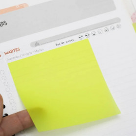 Лепящи РР листчета 75 х 75 мм, 50 л., с линийка, жълти 120178 2