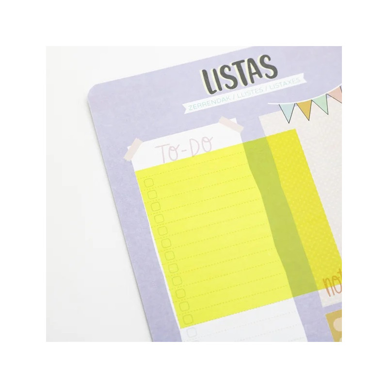 Лепящи РР листчета 75 х 75 мм, 50 л., с линийка, жълти 120178