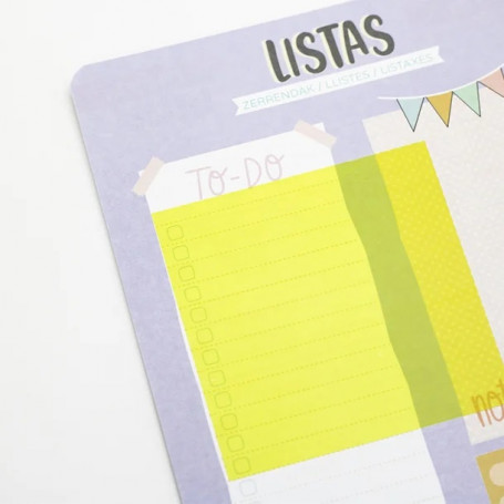 Лепящи РР листчета 75 х 75 мм, 50 л., с линийка, жълти 120178