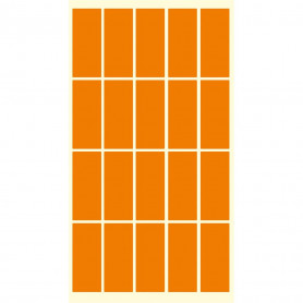 Етикети за цени, 21 х 51 мм, на лист 500068