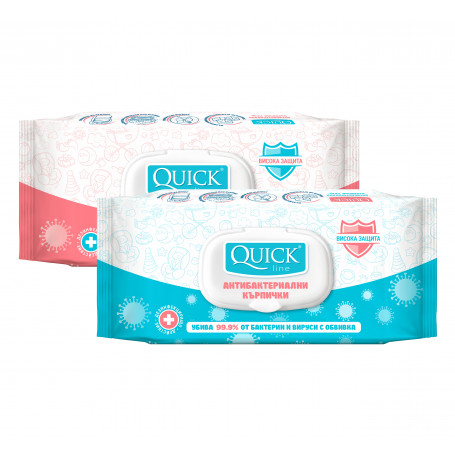 Кърпи мокри, антибактериални, пакет 111434