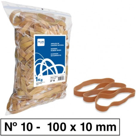 Ластици, 1 кг, 100 мм, кафяви, широки 120511