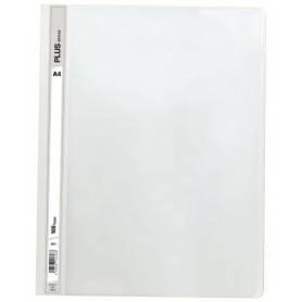 Папка РР, А4 +, с пластмасова машинка, бяла 1608441