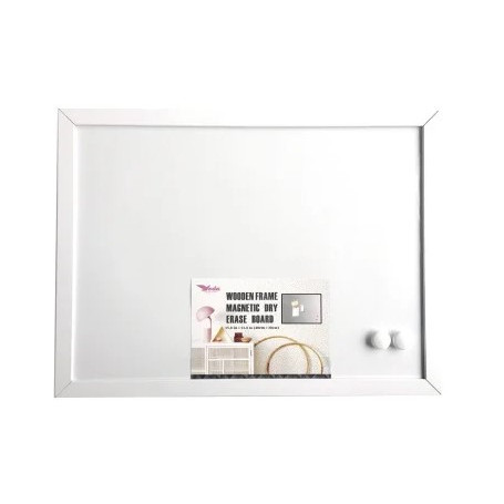 Бяла дъска с дървена рамка ⋙ на цена от 11.94лв  - Allegro-bg.com