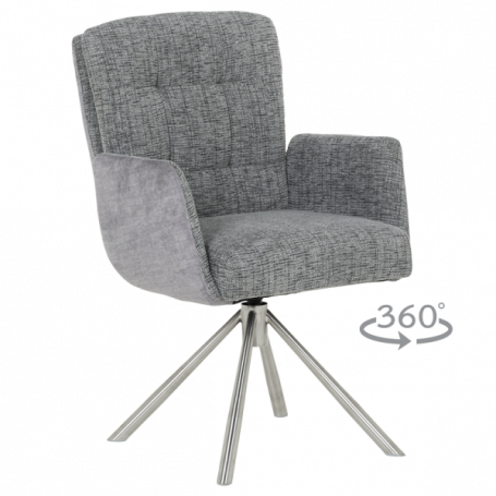 Трапезен стол KEILA - сив ⋙ на цена от 297.60лв  - Allegro-bg.com