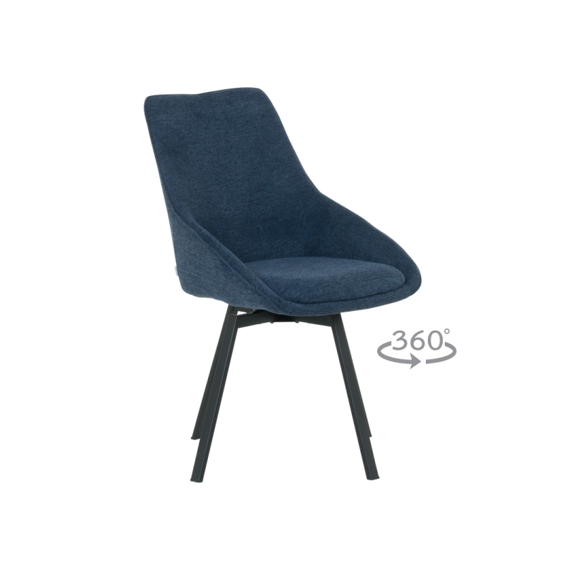 Трапезен стол WIGAN - син ⋙ на цена от 199.80лв  - Allegro-bg.com