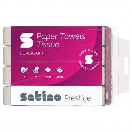 Кърпи за ръце, V-сгъване, 336 броя, двупластови, целулозни 111403