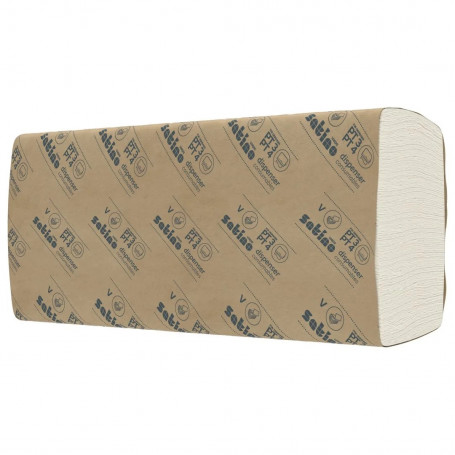 Кърпи за ръце, V-сгъване, 336 броя, двупластови, целулозни 111403