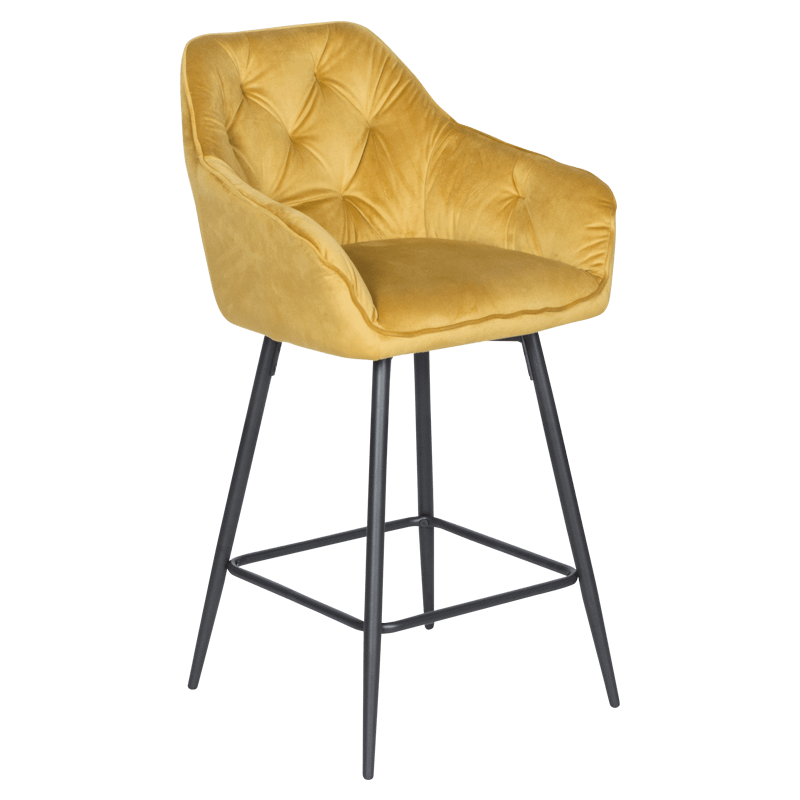 Бар стол LAZIO - жълт ⋙ на цена от 198.00лв  - Allegro-bg.com