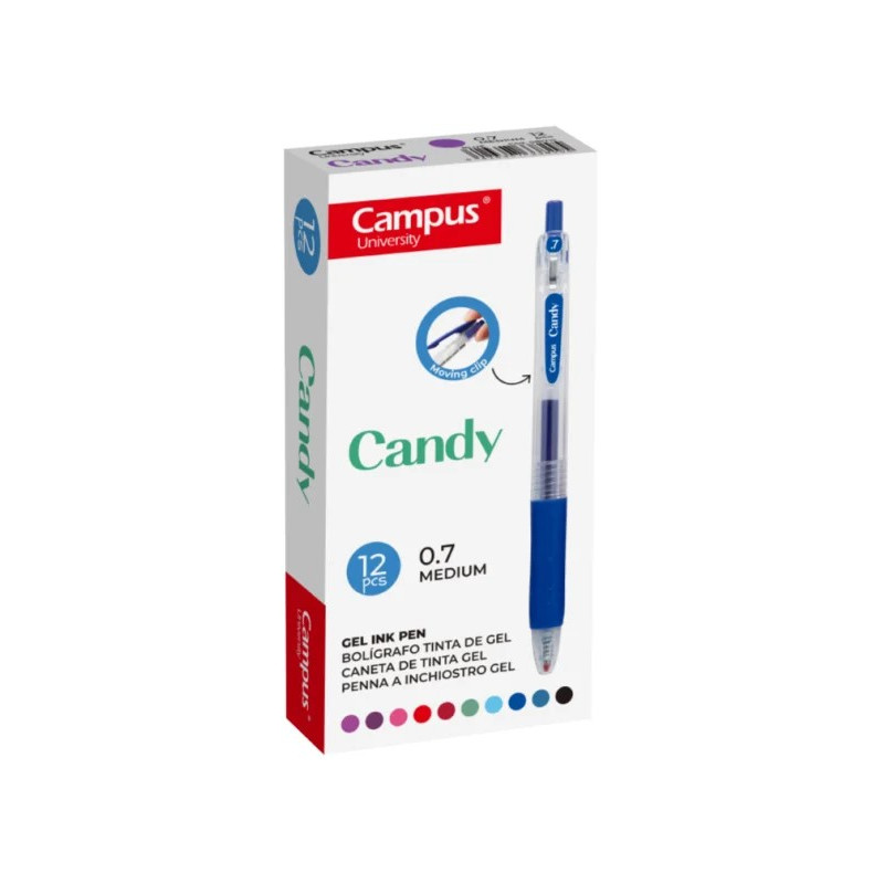 Химикалка Campus Candy, 0,7 мм, гелово мастило 220250