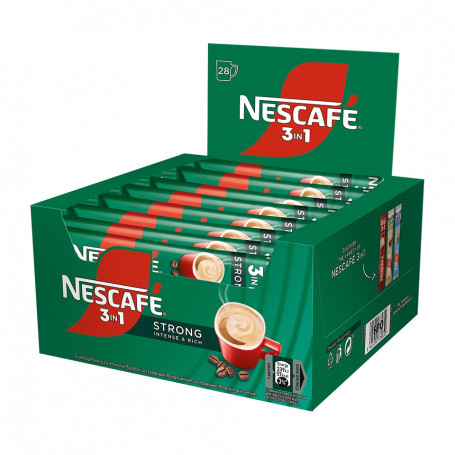 Nescafe 3 в 1 Strong, 18  ⋙ на цена от 15.12лв  - Allegro-bg.com