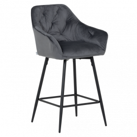 Бар стол LAZIO - тъмносив ⋙ на цена от 198.00лв  - Allegro-bg.com