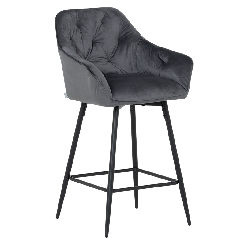 Бар стол LAZIO - тъмносив ⋙ на цена от 198.00лв  - Allegro-bg.com