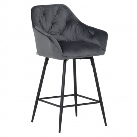 Бар стол LAZIO - тъмносив ⋙ на цена от 198.00лв  - Allegro-bg.com