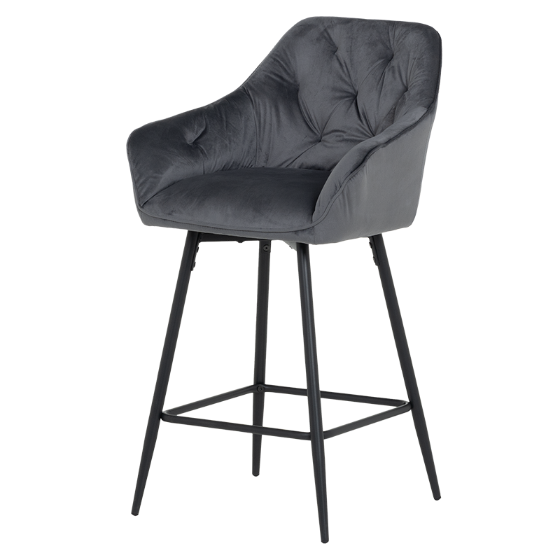 Бар стол LAZIO - тъмносив ⋙ на цена от 198.00лв  - Allegro-bg.com