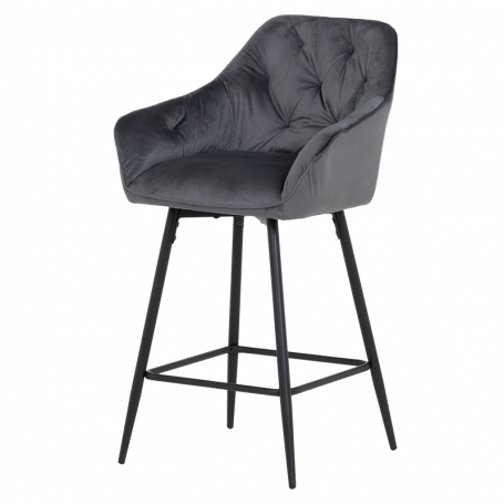 Бар стол LAZIO - тъмносив ⋙ на цена от 198.00лв  - Allegro-bg.com