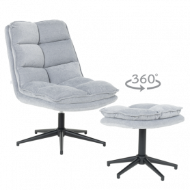 Кресло с табуретка JANET ⋙ на цена от 384.00лв  - Allegro-bg.com
