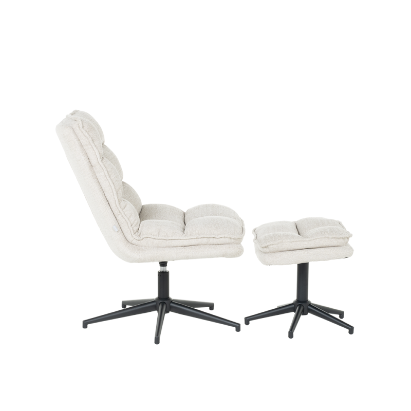 Кресло с табуретка JANET ⋙ на цена от 384.00лв  - Allegro-bg.com