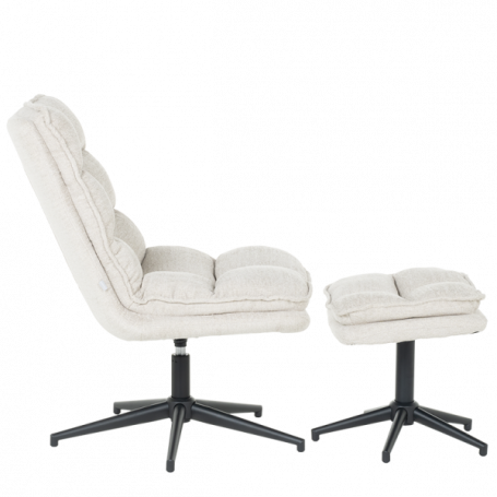 Кресло с табуретка JANET ⋙ на цена от 384.00лв  - Allegro-bg.com