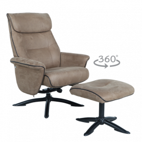 Кресло с табуретка EMA  ⋙ на цена от 576.00лв  - Allegro-bg.com